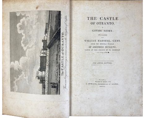 (WALPOLE, H.). The Castle of Otranto, a Gothic Story. Translated (!) by W. Marshal (…). 6th ed. Parma, printed by Bodoni, for