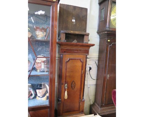 An early 19th century oak and mahogany crossbanded longcase clock, the painted square dial inscribed Jas. &amp; Geo. Grant, B