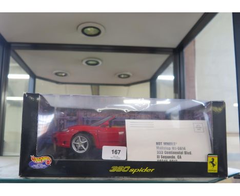 Mattel Hot Wheels Ferrari 360 Spider in red, with box