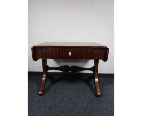 An antique mahogany sofa table 