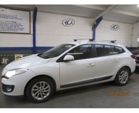 Make &amp; Model: Renault Megane Exp DCI EstateDate of Reg: LV62 SZUColour: Whitecc: 1461MoT: 14-06-2021Fuel Type: DIESELMile