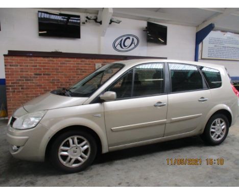 Make &amp; Model: Renault G-Scenic Dyn S VVTDate of Reg: YX08 UXNColour: Goldcc: 1598MoT: 25-04-2022Fuel Type: PETROLMileage: