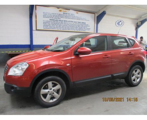 Make &amp; Model: Nissan Qashqai Acenta DCIDate of Reg: FP08 VFRColour: Orangecc: 1994MoT: 12-11-2021Fuel Type: DIESELMileage