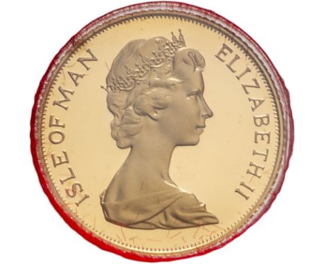 ISLE OF MAN. Gold half-sovereign, 1979. Pobjoy Mint. Second portrait of Queen Elizabeth II; 'ISLE OF MAN ELIZABETH II' / Moun