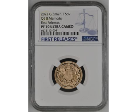 UNITED KINGDOM. Charles III, 2022-. Gold sovereign, 2022. Royal Mint. Proof. Issued as the first sovereign for King Charles I