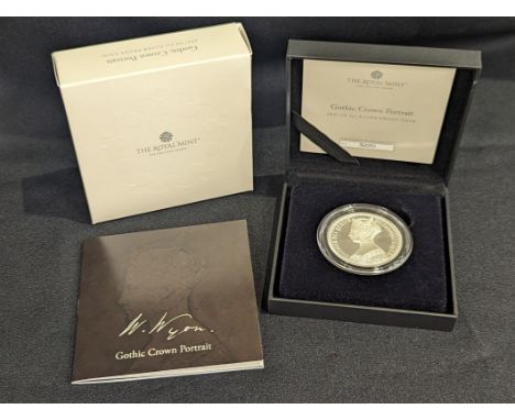 UNITED KINGDOM. Elizabeth II, 1952-2022. Silver 5 pounds, 2021. Royal Mint. Proof. The Great Engravers seriesA re-interpretat