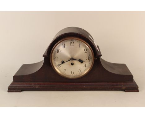 A vintage Junghans Wurtemberg Westminster chime mantle clock, 23" long at base