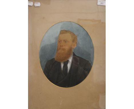 A late 19th/early 20th century Portrait of a Bearded Gentleman, framed and glazed. 49.5 x 61.5 cm overall.