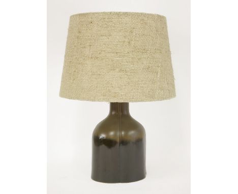 A Rosenthal 'Studio-line' two-tone table lamp, with a woven string shade,54cm high