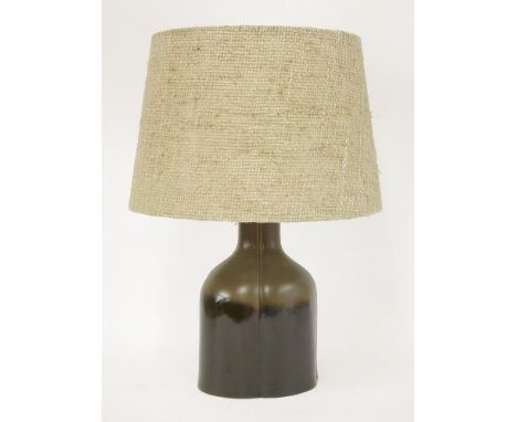 A Rosenthal 'Studio-line' two-tone table lamp, with a woven string shade,54cm high