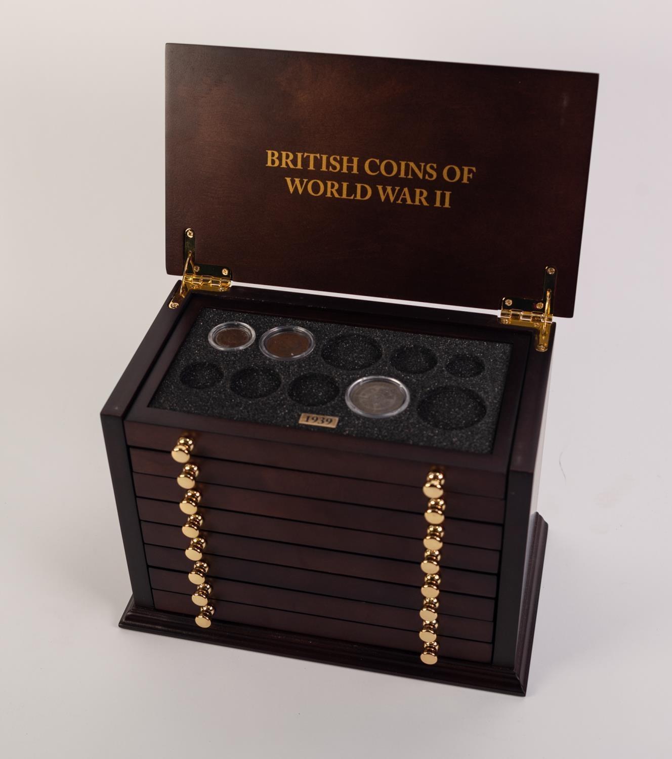 DANBURY MINT 'BRITISH COINS OF WORLD WAR II' PART COLLECTION OF 21