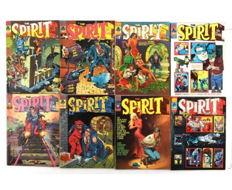 Will Eisners The Spirit: a group of 19 Magazines featuring classic Eisner cover art (Kitchen Sink Press/Warren Publishing, 19
