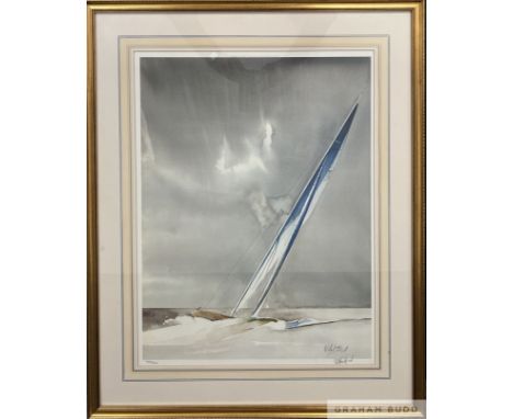 Anonymous 'Sailing Boat' Signed in lower right corner by unknown artist Limited edition on paper 437 of 750 Measures 60 by 45