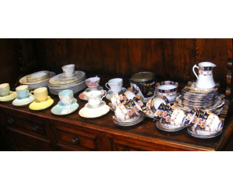 A selection of tea cups, saucers and plates etc