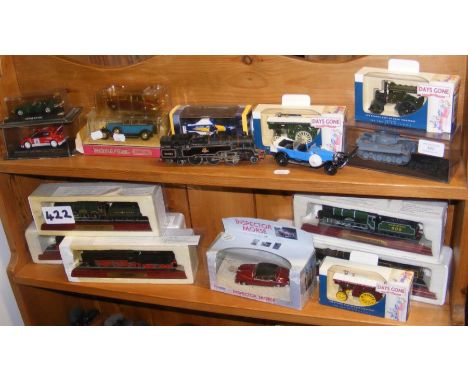 A collection of die cast model vehicles, including Days Gone by Lledo and Models of Yesteryear by Matchbox, together with mod