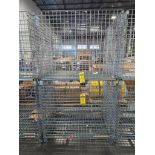 (2) U-Line 4,000 LB. Collapsible Wire Containers, Model H-1732, 48" x 40" x 42-1/2" ($25 Loading fee