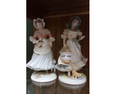 Two Royal Worcester figurines