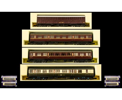 Dapol Model Railways N Gauge 1.148 Scale Models Railway Coaches 4 boxed in total. Comprises NC 027B Collett Coach British Rai