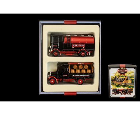 Corgi Limited and Numbered Edition Die Cast Model Set Trucks Websters Brewers Set. This set is no 3934 of 5000 produced. With