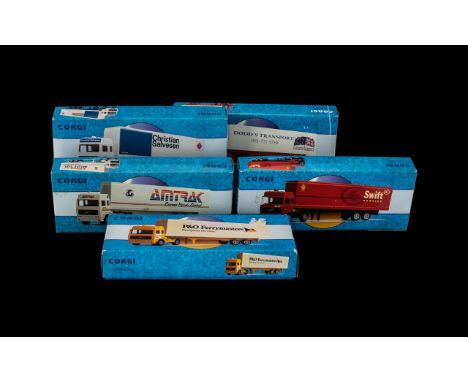 Corgi - Classics Ltd and Numbered Edition Diecast Model Haulage Trucks, All with Boxes, Certificates and Booklets, And All In