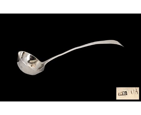 Georgian Silver Ladle of Small Proportions, 6 inches long, hallmarked rubbed