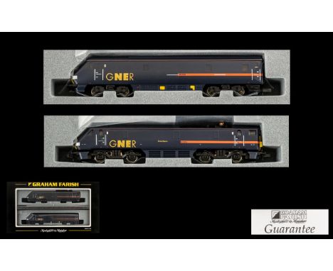 Graham Farish By Bachmann Scale Model 1 148/N Class 91 Electric 91004 'Grantham' with DVT Trailer GNER Livery Product no 371.