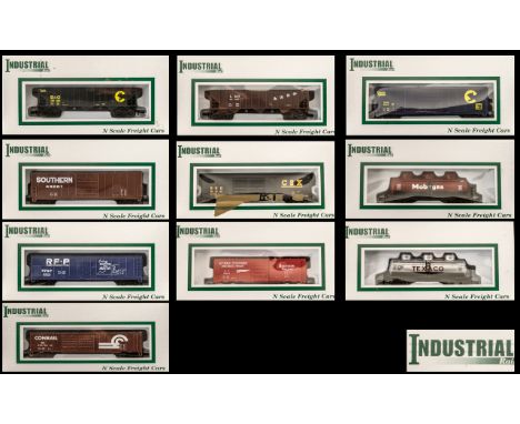 Industrial Rail N Scale Model Railway Freight Cars  car.all boxed and as new, 10 in total. Various and assorted. 1. Southern 