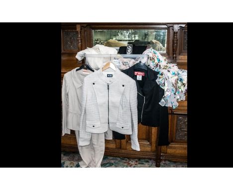 Quantity of Top Quality &amp; Designer Ladies Fashion Items comprising:  Marc Cain jersey panelled shift dress and matching p