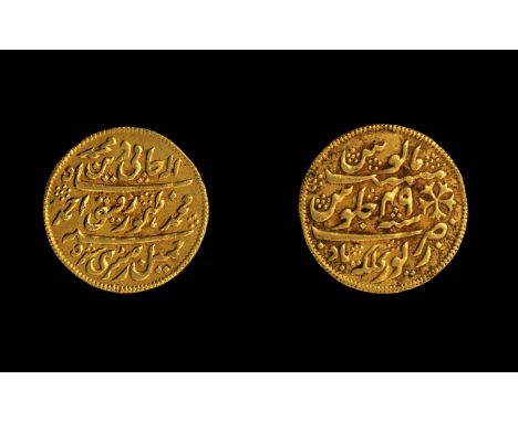 Bengal Presidency Gold Mohur Coin Kolkata (Calcutta) About Unc. Weight 10.5 grams