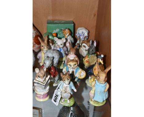 FOURTEEN BESWICK BEATRIX POTTER FIGURES, comprising Johnny Town-Mouse BP-3b backstamp (possibly second quality, rough area on