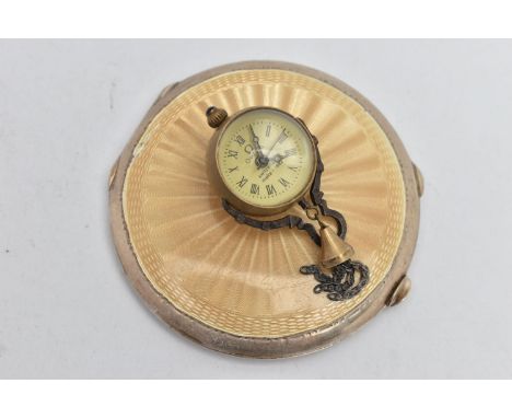 AN 'OMEGA' BALL FOB CLOCK, hand wound movement, round dial signed 'Omega' Switzerland make 1882, approximate width 24mm, fitt