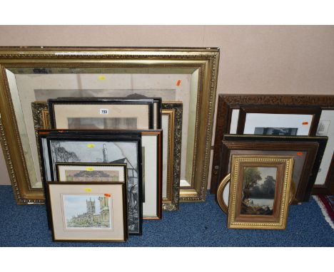 A SMALL SELECTION OF PRINTS, FACSIMILE PHOTOS, FASHION PLATES, ETC, including two Francis Wheatley 'Cries of London' prints, 