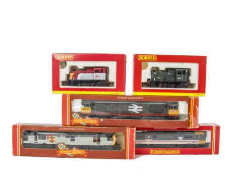 Hornby and Lima 00 Gauge BR grey Diesel and Electric Locomotives,  R2188 green Class 06 Diesel Shunter D2412, R2375 Virgin Cl