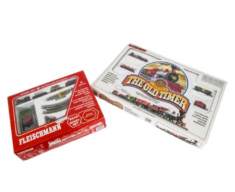 Bachmann and Fleischmann N Gauge Train Sets, an incomplete Bachmann 24404 Old Timer train set includes Jupiter locomotive and