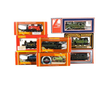 Hornby Mainline and Lima 00 Gauge Tank Locomotives, Hornby (Margate) R057 CR blue 0-4-0ST, R396 GNR green Class J13 0-6-0ST, 