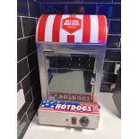 Hot Dog Brothers American Classic Countertop Hot Dog Display Steamer Machine