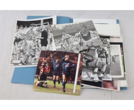 Arsenal Football press photos - collection of 40 photos both black &amp; white and colour from the 1980s and 1990s featuring 