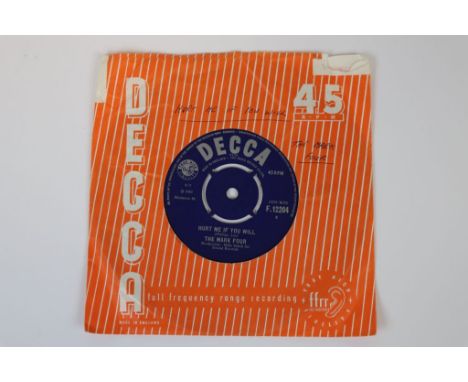 Vinyl - Mark 4 Hurt Me If You Will (Decca F12204) from 1965 their first single for Decca, company sleeve has writing both sid