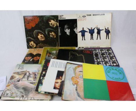 Vinyl - A collection of approx 25 LP's covering various genres and decades, featuring The Beatles x 5 (Help, With The Beatles