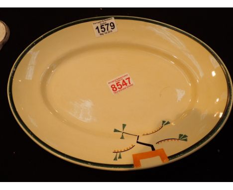Large oval Ravel pattern Clarice Cliff platter