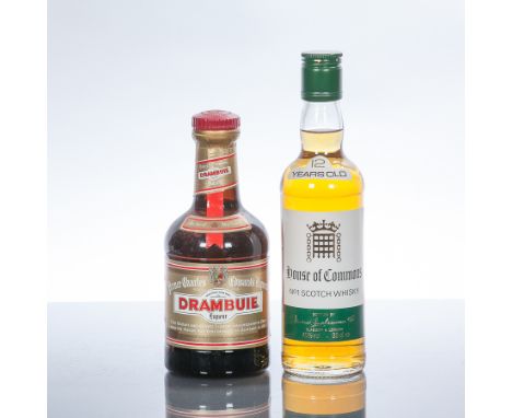 HOUSE OF COMMONS 12 YEAR OLD
No. 1 Blended Scotch Whisky. 35 cl, 40% vol.
DRAMBUIE LIQUEUR
35 cl, 40% vol.
2 bottles