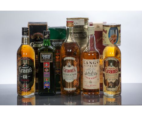 GRANT'S 12 YEAR OLD
Blended Scotch whisky. 70cl, 40% volume. In carton.
GRANT'S STANDFAST
Blended Scotch whisky. 1L, 43°G.L.,