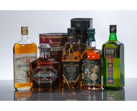 SCOTTISH LEADER PLATINUM SEAL 
Blended Scotch Whisky by Burn Stewart, labelled for the Taiwanese market. 75cl, 40% volume, in