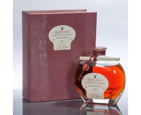 MACPHAIL'S RARE OLD 30 YEAR OLD 
Single Malt Scotch Whisky by Gordon & MacPhail. 70cl, 40% volume, with certificate, in prese