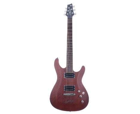 Ibanez SZ320MH electric guitar, made in Korea, ser. no. W8xxxx3; Finish: mahogany, a few minor dings to the edges; Fretboard: