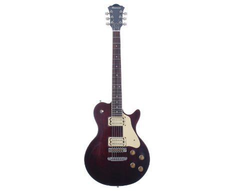 1980 Ibanez Performer Series PF150 electric guitar, made in Japan, ser. no. E8xxxx6; Finish: wine red, light surface scratche