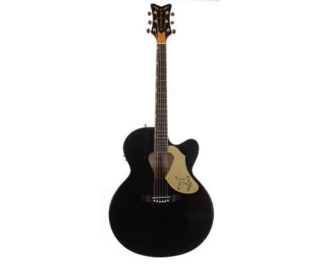 2016 Gretsch G5022 CBE Rancher Falcon electro-acoustic guitar, made in Indonesia, ser. no. IS16xxxxxx4; Finish: black; Fretbo