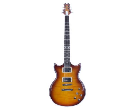 Kenn Gordon Custom 24 SG electric guitar, ser. no. ATxxxx1; Finish: honey burst; Fretboard: ebony; Frets: good; Electrics: wo