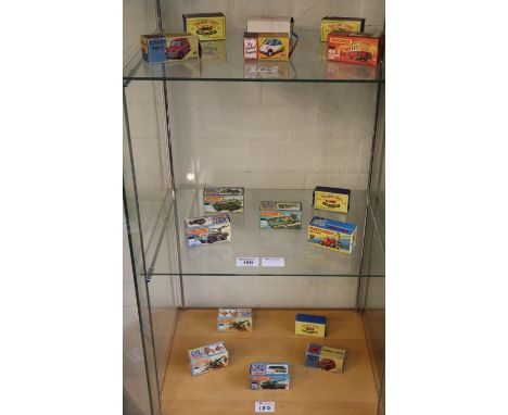 A collection of Matchbox, Matchbox Series and Corgi toys diecast model vehicles in original boxes (some reproduction boxes), 