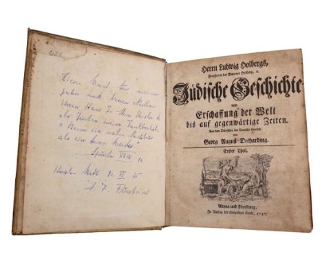 Buch "Jüdische Geschichte von Erschaffung der Welt bis auf gegenwärtige Zeiten", Ludwig Holberg, Freiherren der Baronie Holbe